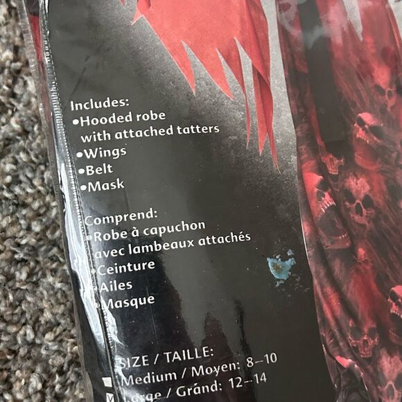 Winged Demon Halloween Costume, Children’s Size Large (12-14) NEW! - Picture 2 of 3